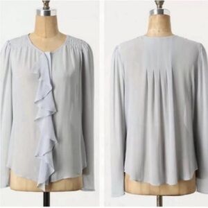 Size 2 silk vintage style shirt from Anthropologie